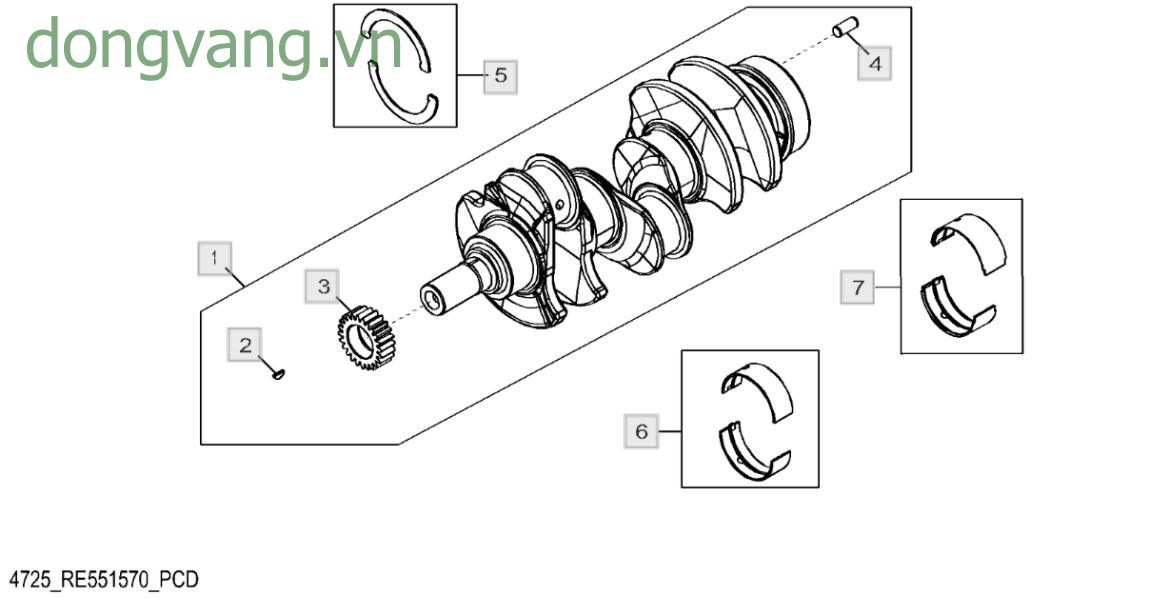 4725 Crankshaft And Bearings - ST758741